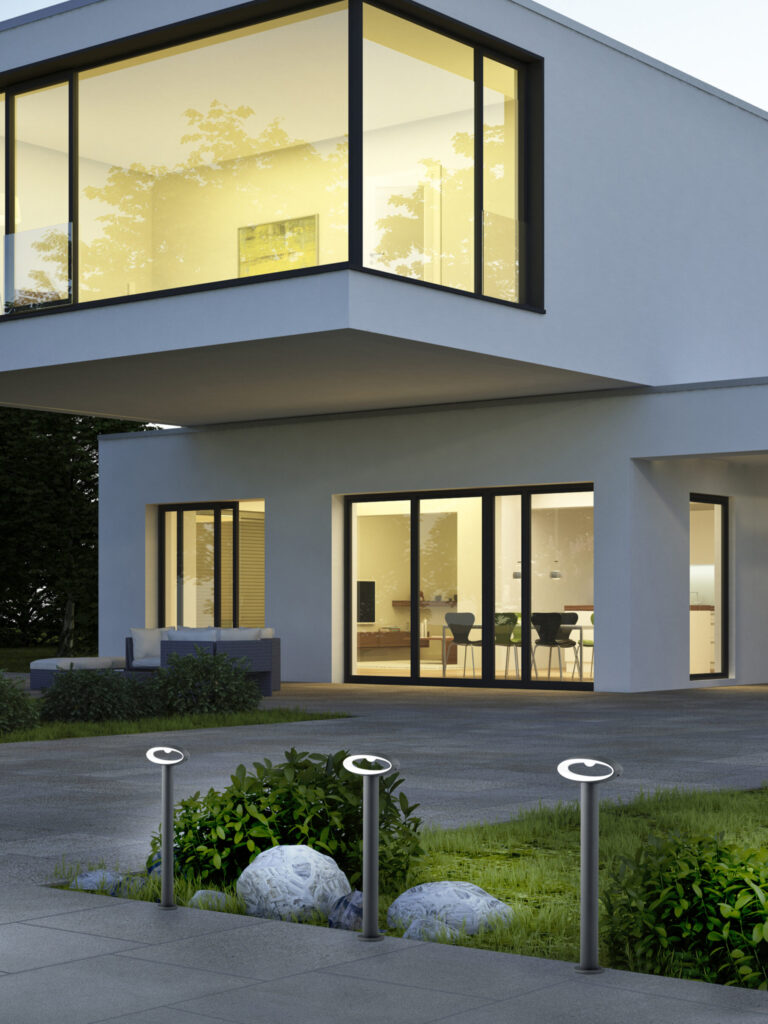 Villa 2Box Garage am Abend